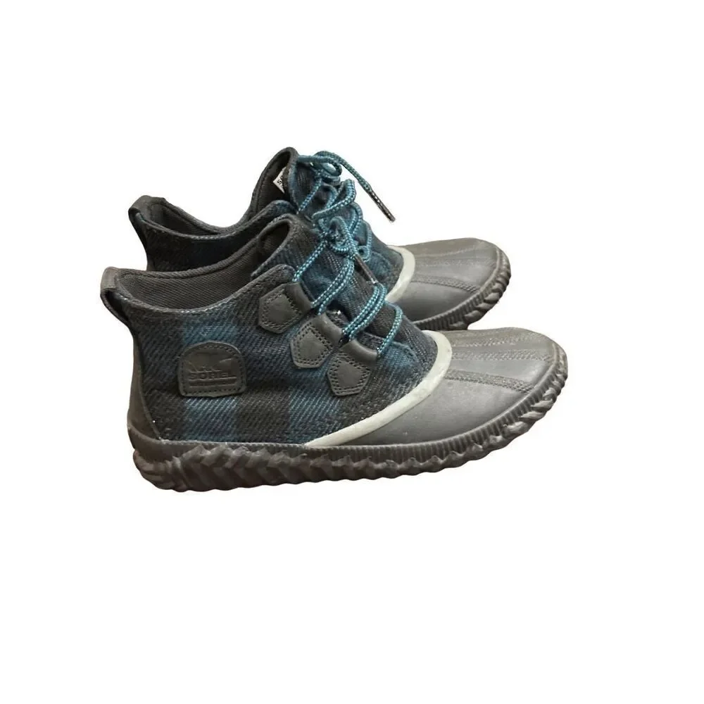Sorel Womens Out N About Plus Lug Sole Boot Black Blue size8